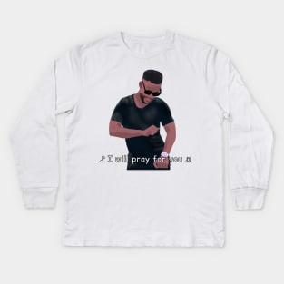 Usman - I will pray for you Kids Long Sleeve T-Shirt